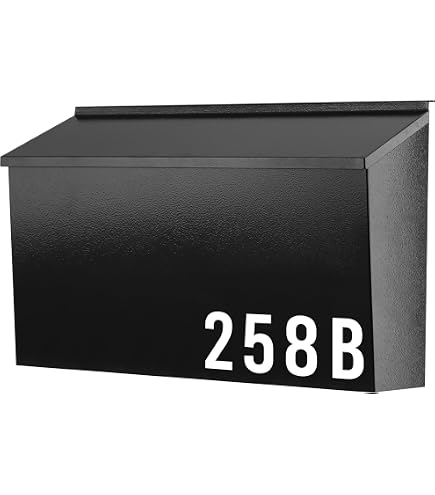 Small Plastic Mailbox with Lock & Keys for Porch, Easy to Install